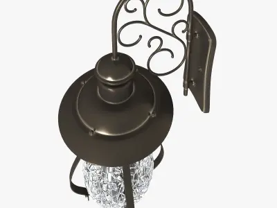 Wall street lamp 3D 3D model