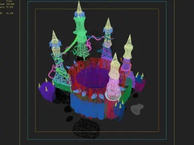 Game Gangs demon cave - wishing well 3D model