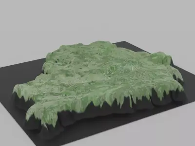 Belarus Map Country Low-poly 3D model