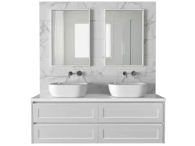 Bathroom Cabinets with washbasins Bathroom furniture Vanity 3D model