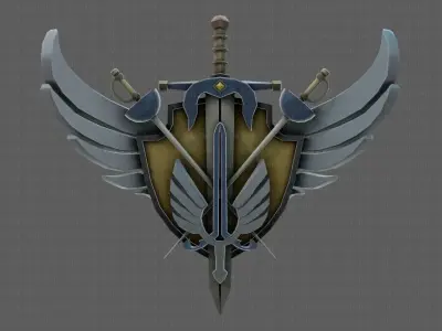 Symbol V01 Low-poly 3D model