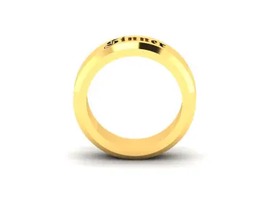 Solitaire Ring 3dm stl fbx obj render details 3D print model