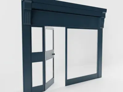 Small Classic Shop Front 3D model