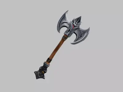 fancy axe2 Free low-poly 3D model
