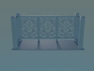 Railing - Balcony 3D print model