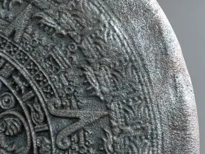 Realistic Aztec Calendar 3D model