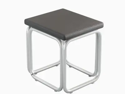 Modern Stool 02 Low-poly 3D model