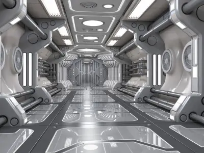 Sci Fi Interior 5 3D model