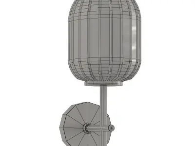 diona light wall sconce in brass 3D model
