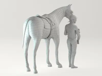  Racehorse and Jockey HQ 004 Standard License 