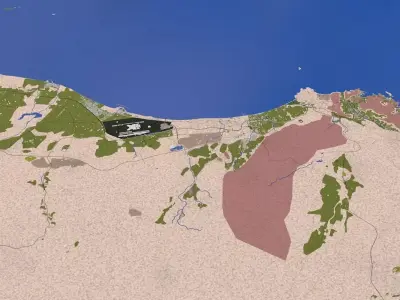 Muscat City Oman Low-poly 3D model