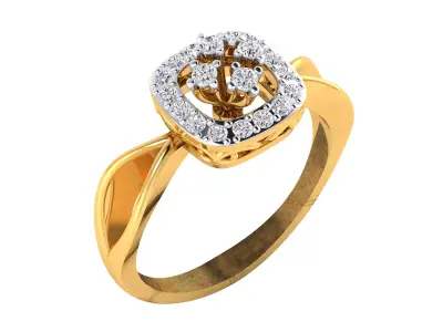 Women Ring Render 3dm STL MTL SLC JCD OBJ FBX Details 3D print model 69