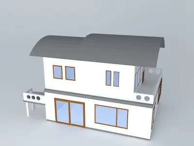 Exterior house Free 3D model