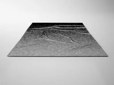 Contemporary Carpet - Rug 3D model