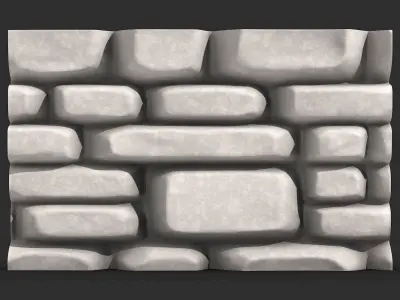 Dungeon Stone Wall Segment 3D print model purchase