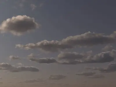 Morning At Seven O Clock Sky 3D model