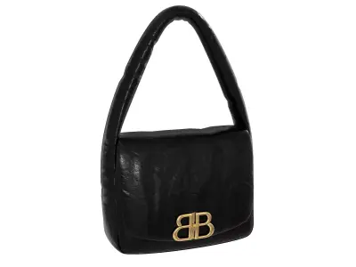 Balenciaga Monaco Small Sling Bag Black Low-poly 3D model