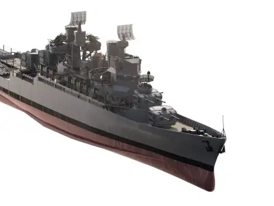 WW2 US NAVY ADVANCED DESTROYER 3D model