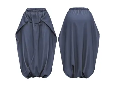 Full Salwar Outfit Top Pants Boots Low-poly 3D model