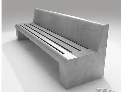 BENCH ESCOFET JUNE 3D model