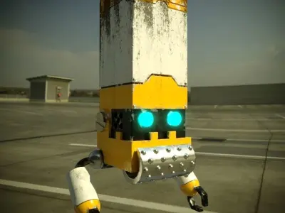 Cube Robot 3D model