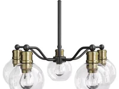 Progress Lighting P400147 Hansford 5 Light Low-poly 3D model