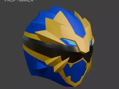 DIY Gozyuger Gozyu Leon Helmet EVA Foam Template 3D model