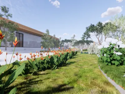 HOUSE INTERIOR AND EXTERIOR 3D model purchase