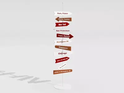 signage board 3D model