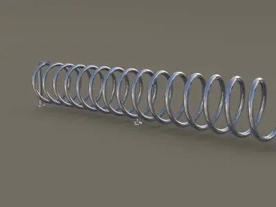 Spiral Bike Stand 3D model