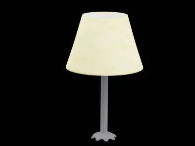 Bed Side Table Lamp Low-poly 3D model order