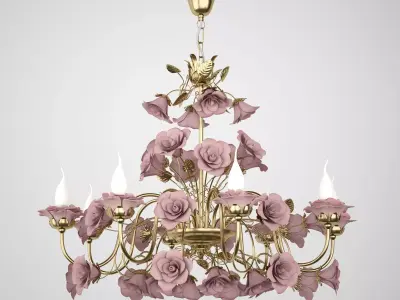 Porcelain Chandelier by Napoleon 3D model