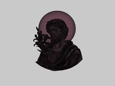 Saint Joseph Pendant 3D print model