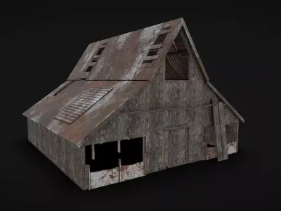 Barn 05 Low-poly 3D model