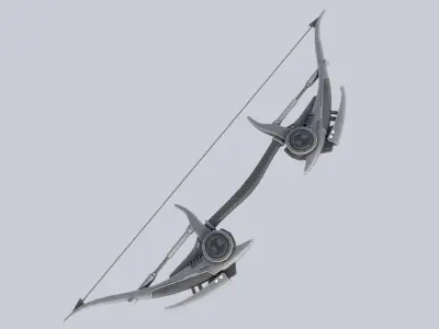 Scifi bow Low-poly 3D model