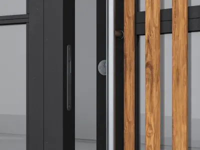 Aluminium door 237 3D model