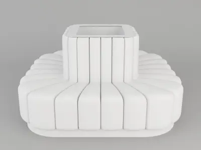 Outdoor seating 3D model purchase