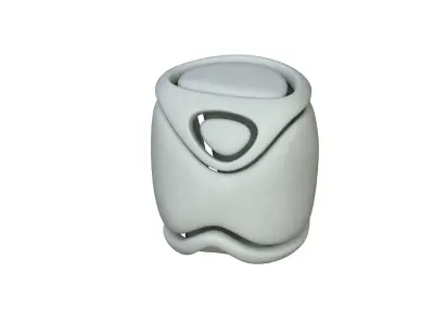 SciFi Cube Object No 68243 Low Poly Shape Low-poly 3D model