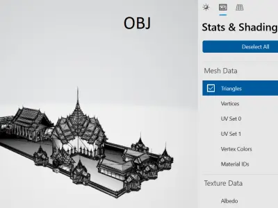 Dusit Maha Prasad Throne Hall 3D model