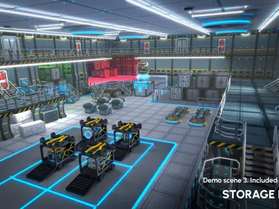 Sci-Fi Props Low-poly 3D model