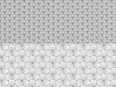 Kaleidoscope Cast Architectural Concrete Tile low poly 3d model Low-poly 3D model