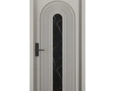 Entrance door set129 3D model