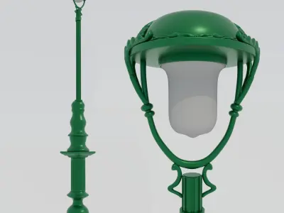 French Lamp Post 3D model