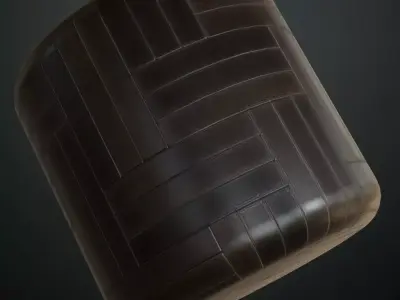 Classic Dark Espresso Wood Parquet PBR Seamless Texture