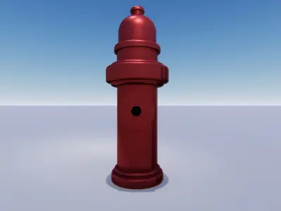 Fire Hydrant  Free low-poly 3D model buy