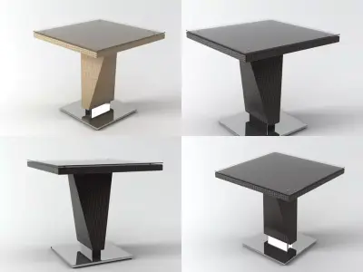 Cuba square table 3D model