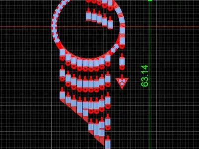 Earring 013 3D print model