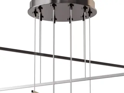 Light Blown Glass Mobile Pendant 3D model
