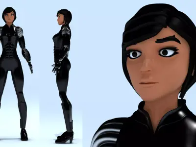 Lady Warrior 3D print model