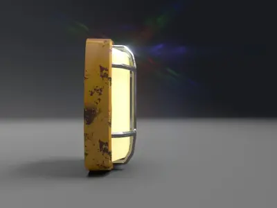 Industrial Workshop Lamp - Hardware Lighting Low-poly 3D model